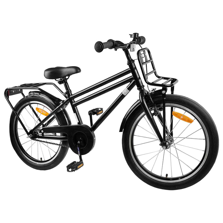 Børnecykel 20 tommer til børn i alderen 6-11 år Sort