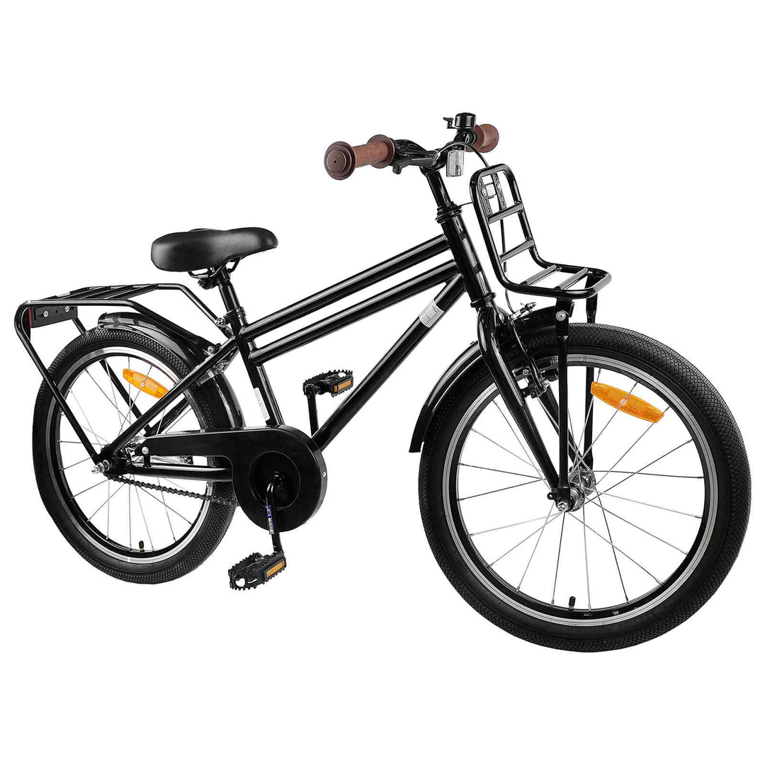 Børnecykel 22 tommer til 7-12 år gammel Sort