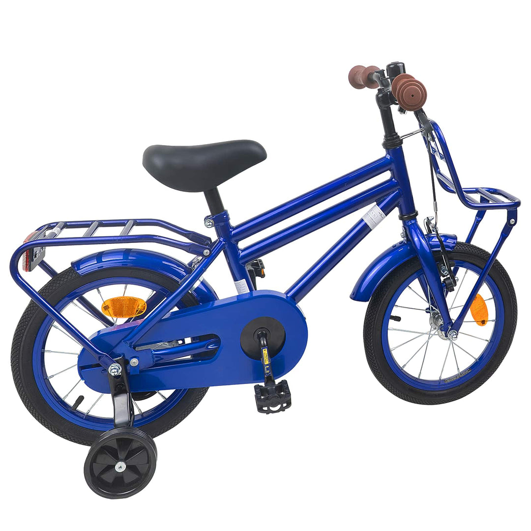 Børnecykel 16 tommer til 4-6 år gamle Mørk blå