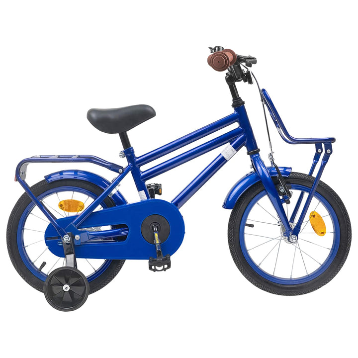 Børnecykel 16 tommer til 4-6 år gamle Mørk blå