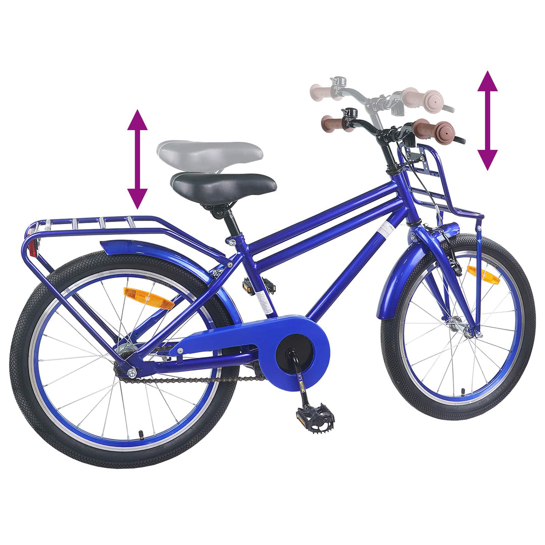 Børnecykel 22 tommer til 7-12 år gammel Mørk blå