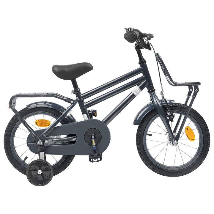 Børnecykel 12 tommer til 2-4 år gamle Mørkegrå