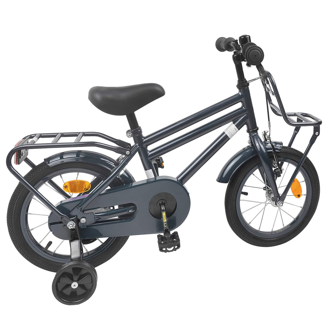 Børnecykel 14 tommer anbefalet til 3-5 år gammel Mørkegrå