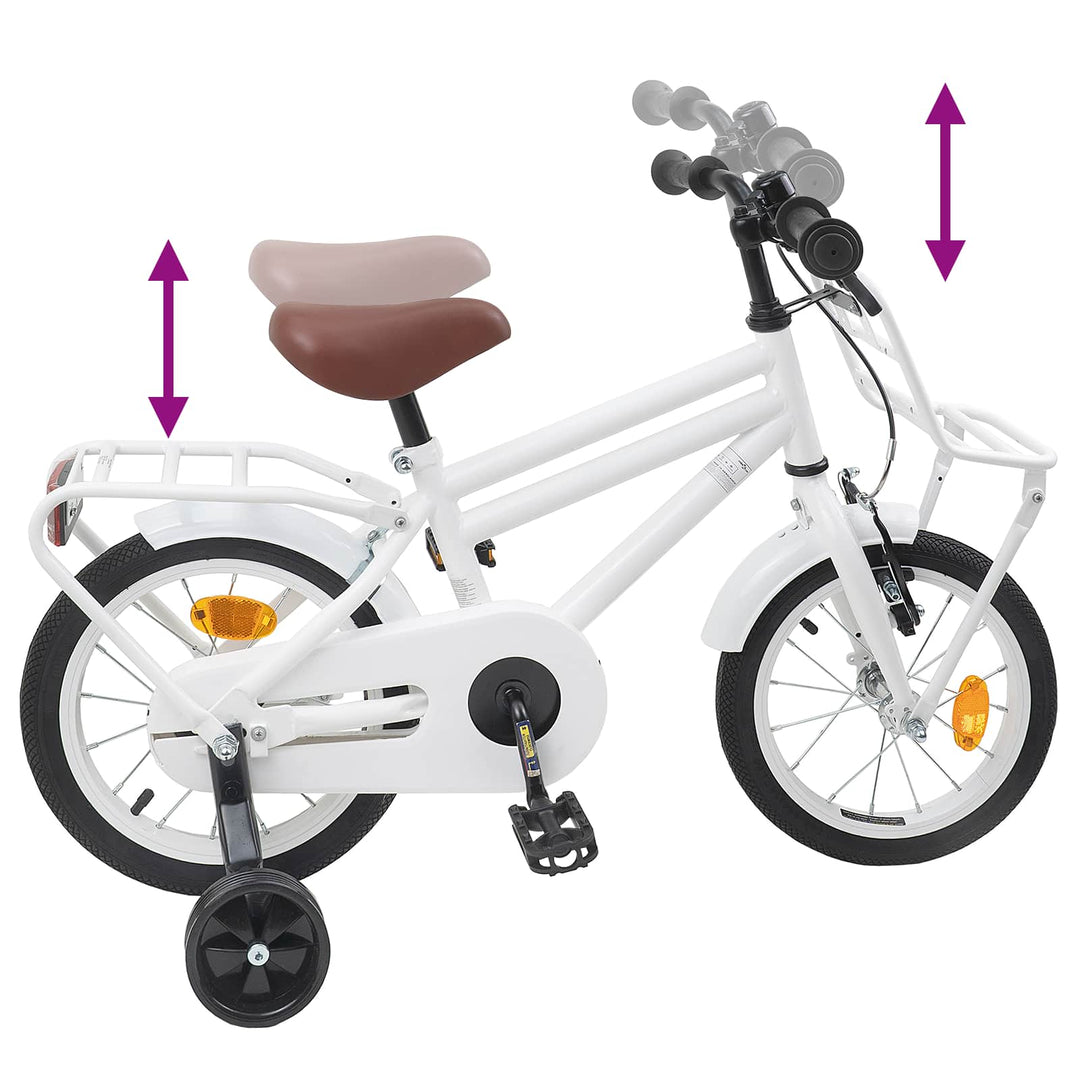 Børnecykel 12 tommer til 2-4 år gamle Hvid