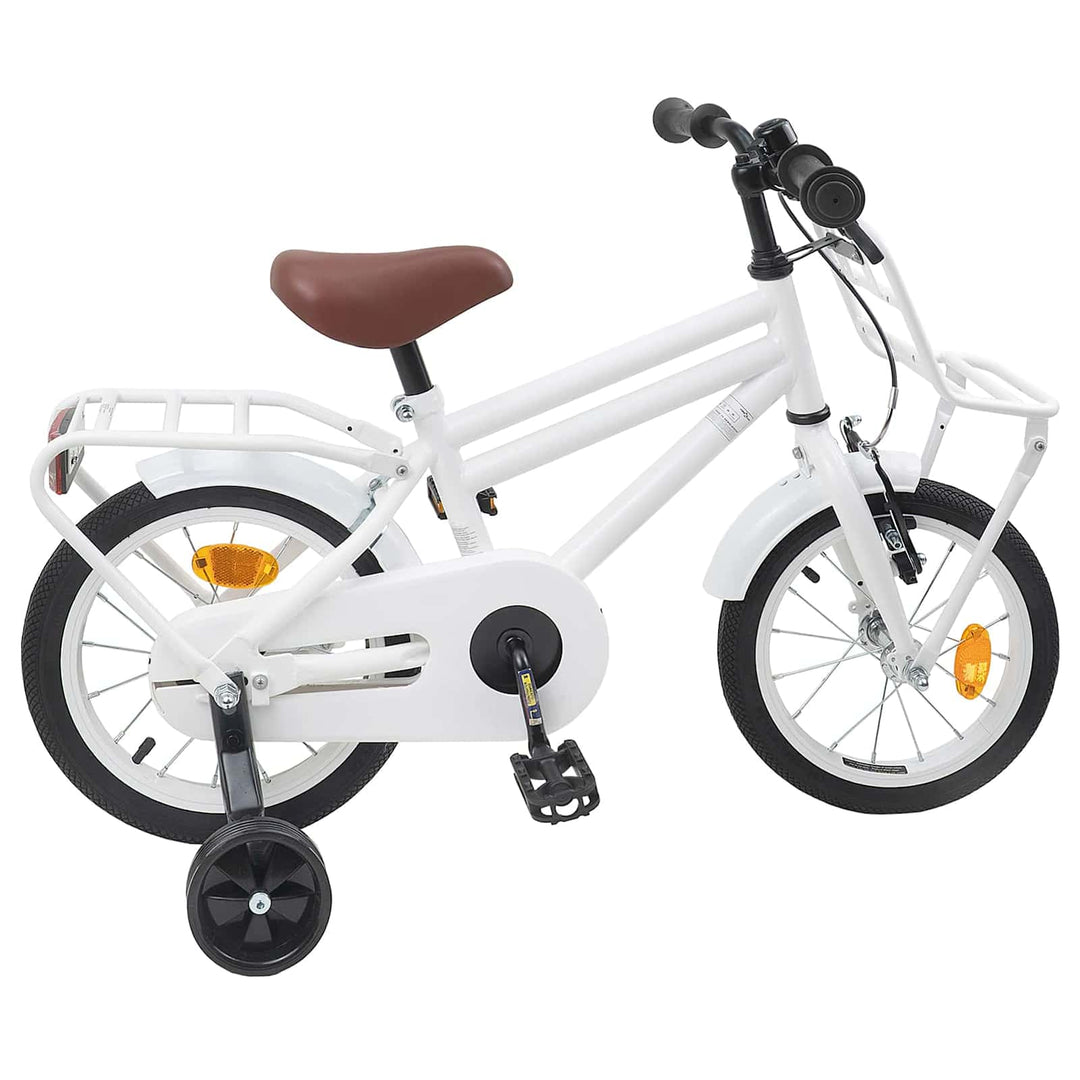Børnecykel 16 tommer til 4-6 år gamle Hvid