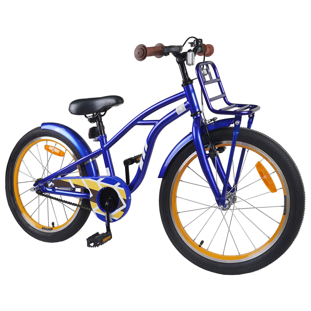 Børnecykel 20 tommer til børn i alderen 6-11 år Mørk blå