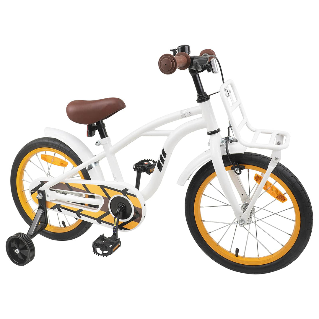 Børnecykel 16 tommer til 4-6 år gamle Hvid