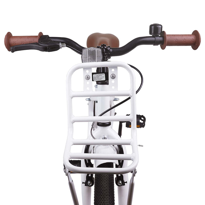 Børnecykel 20 tommer til børn i alderen 6-11 år Hvid