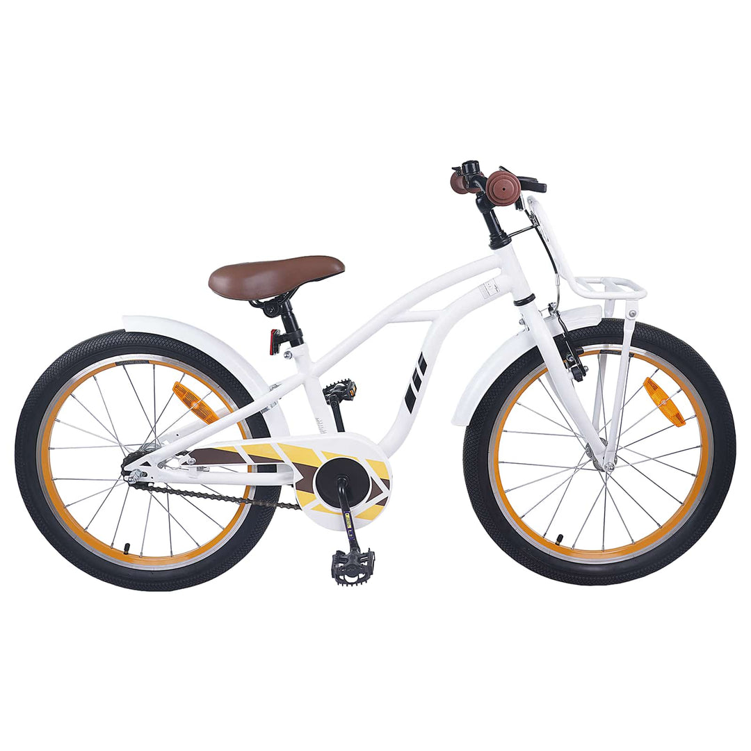 Børnecykel 20 tommer til børn i alderen 6-11 år Hvid