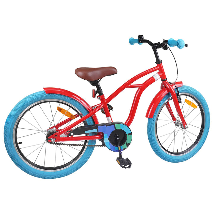 Børnecykel 20 tommer til børn i alderen 6-11 år Rød