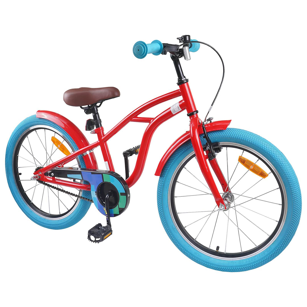 Børnecykel 22 tommer til 7-12 år gammel Rød