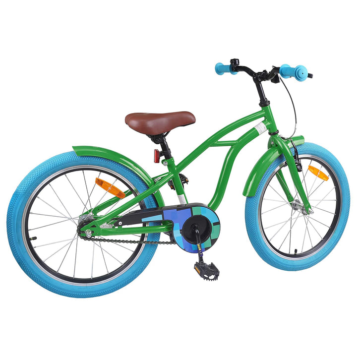 Børnecykel 20 tommer til børn i alderen 6-11 år Grøn