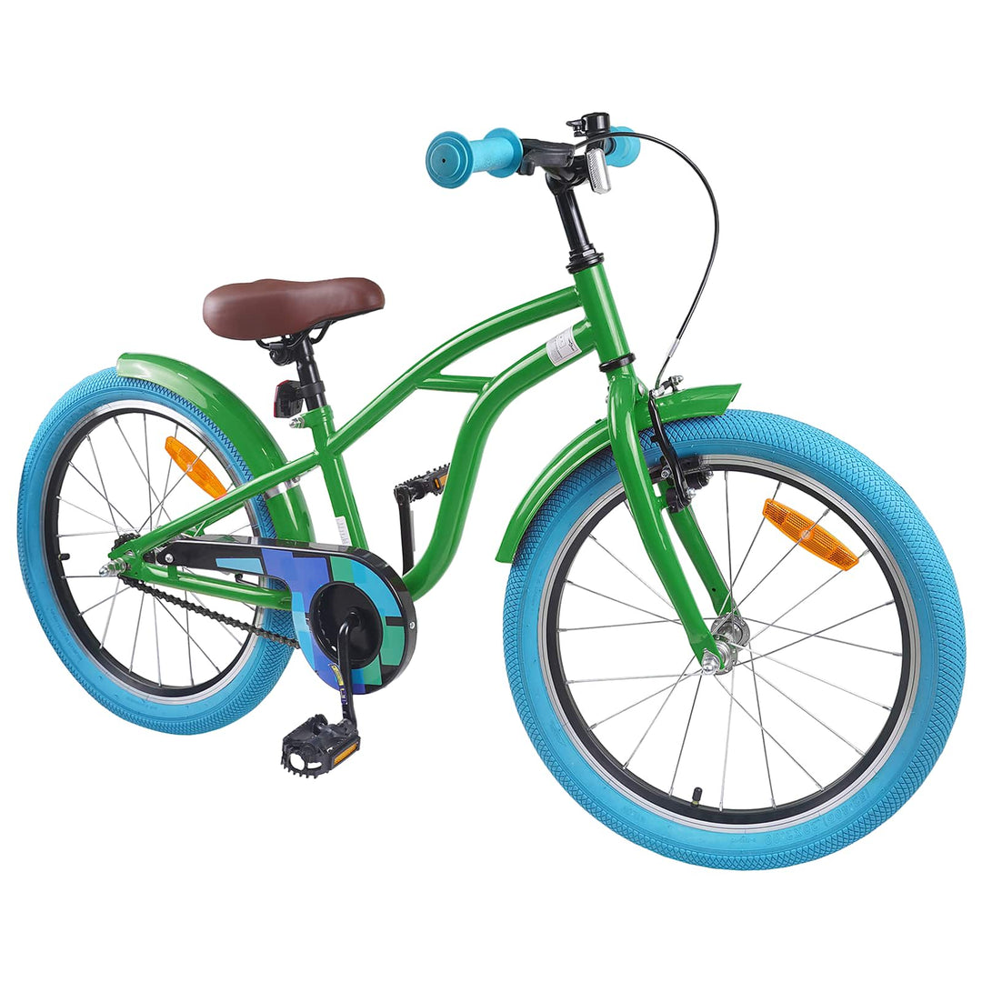 Børnecykel 22 tommer til 7-12 år gammel Grøn