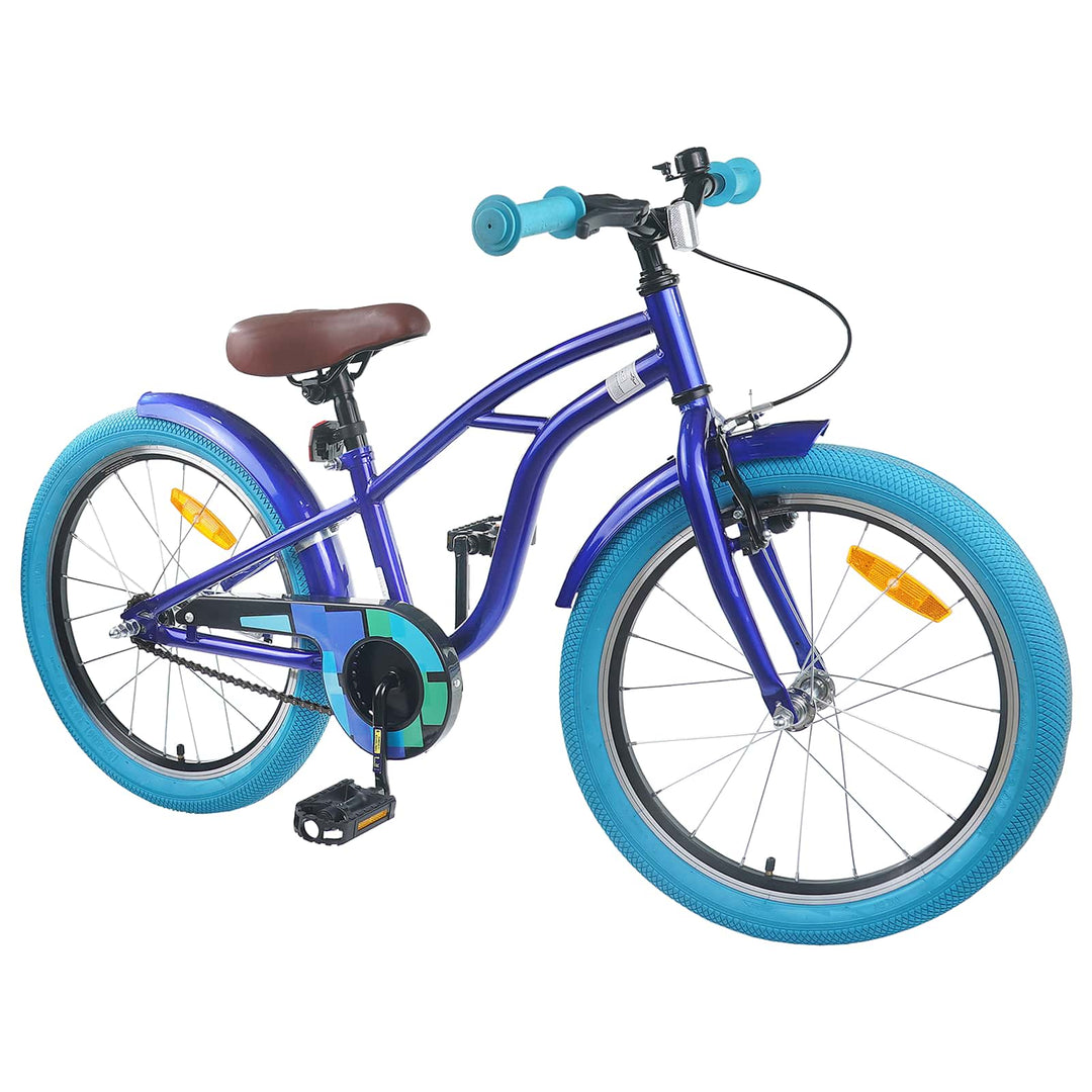 Børnecykel 20 tommer til børn i alderen 6-11 år Mørk blå