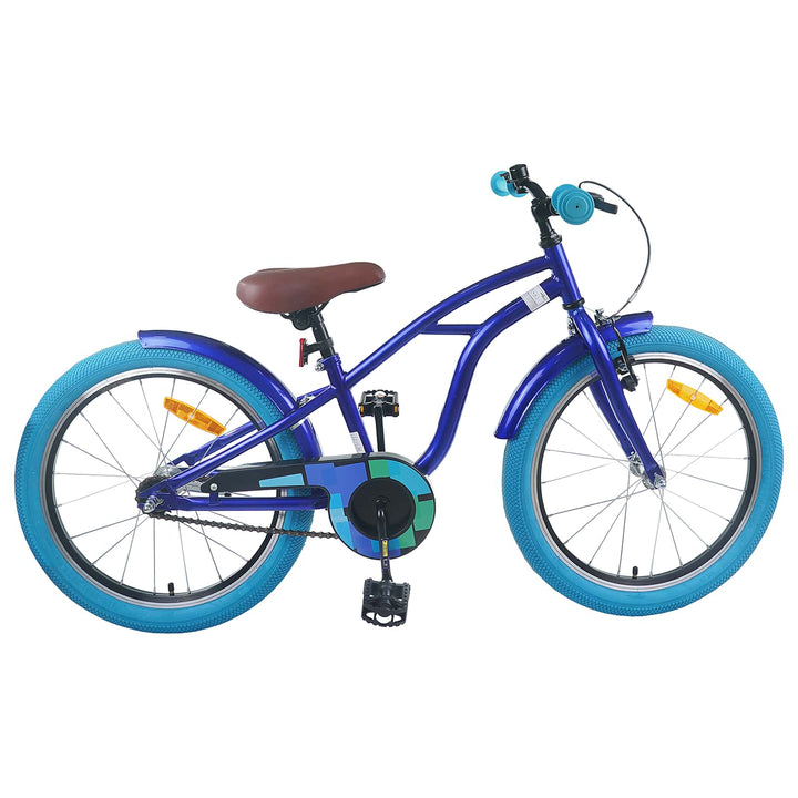 Børnecykel 20 tommer til børn i alderen 6-11 år Mørk blå