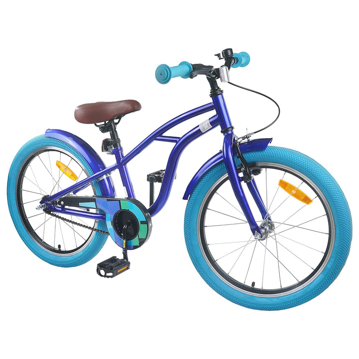 Børnecykel 22 tommer til 7-12 år gammel Mørk blå