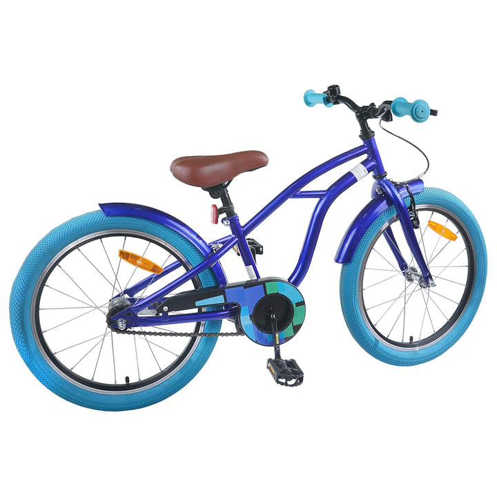 Børnecykel 22 tommer til 7-12 år gammel Mørk blå