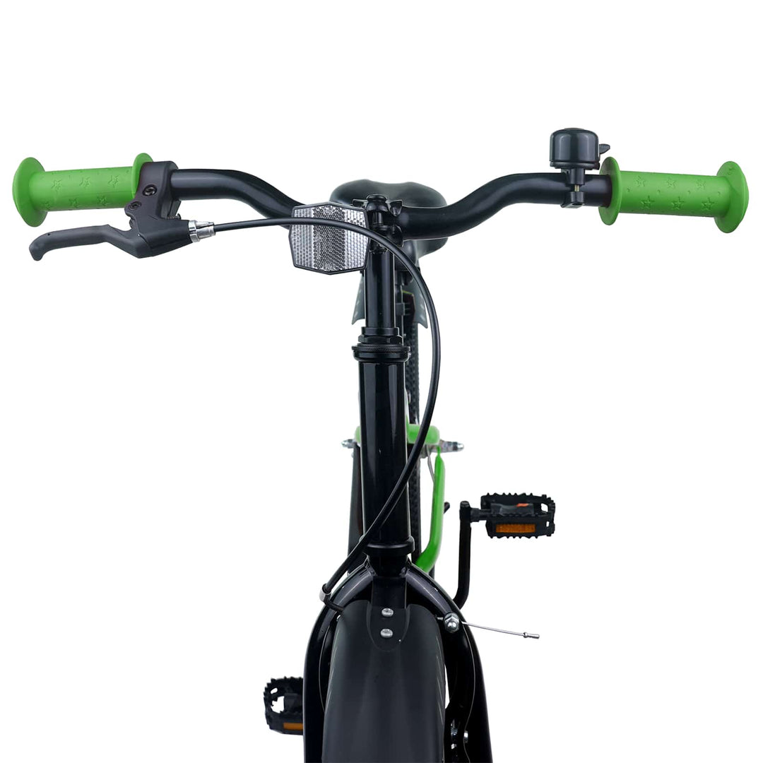Børnecykel 20 tommer til børn i alderen 6-11 år Grøn Sort