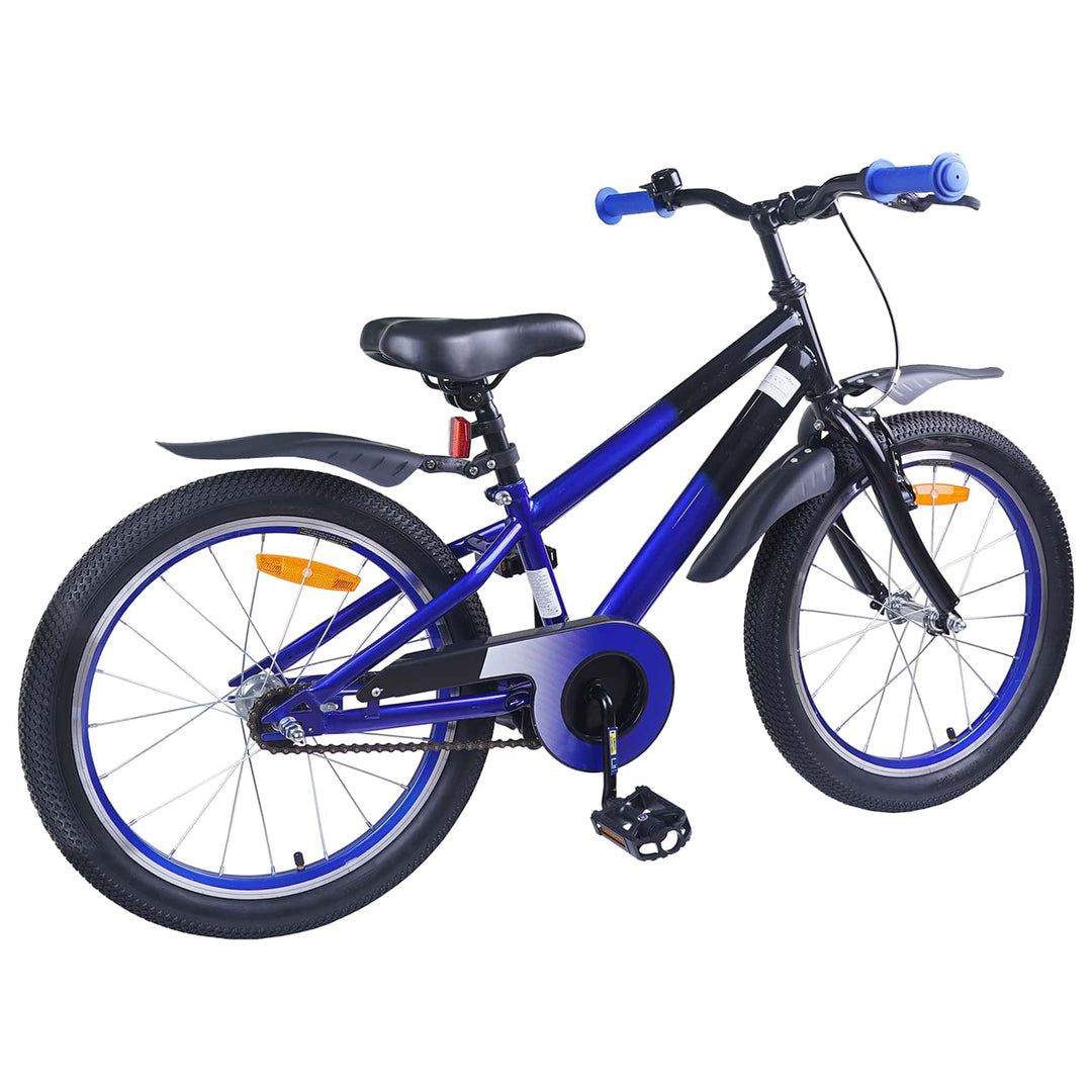 Børnecykel 20 tommer til børn i alderen 6-11 år Blå Sort