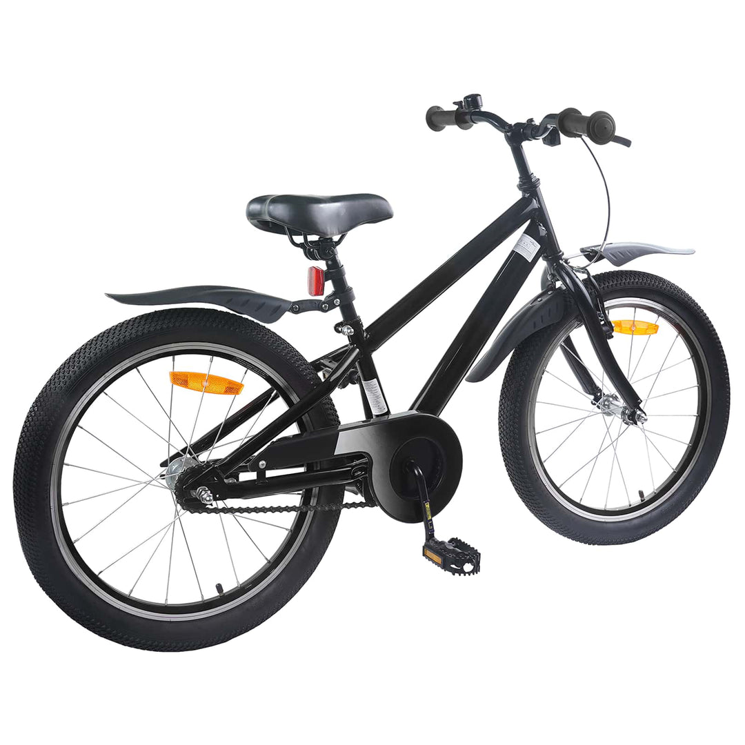 Børnecykel 18 tommer til 5-7 år gammel Sort