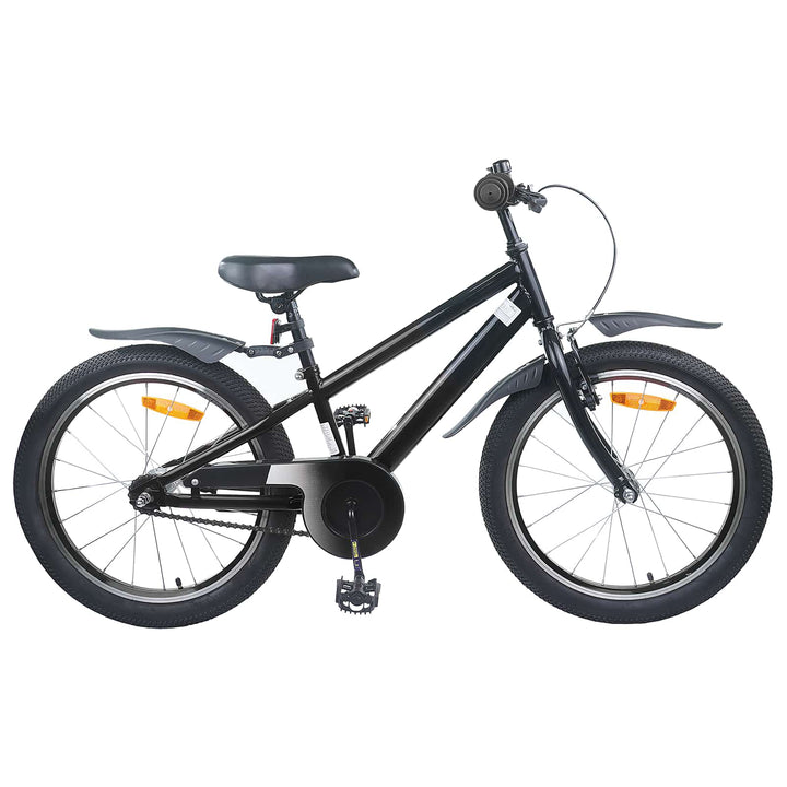 Børnecykel 20 tommer til børn i alderen 6-11 år Sort