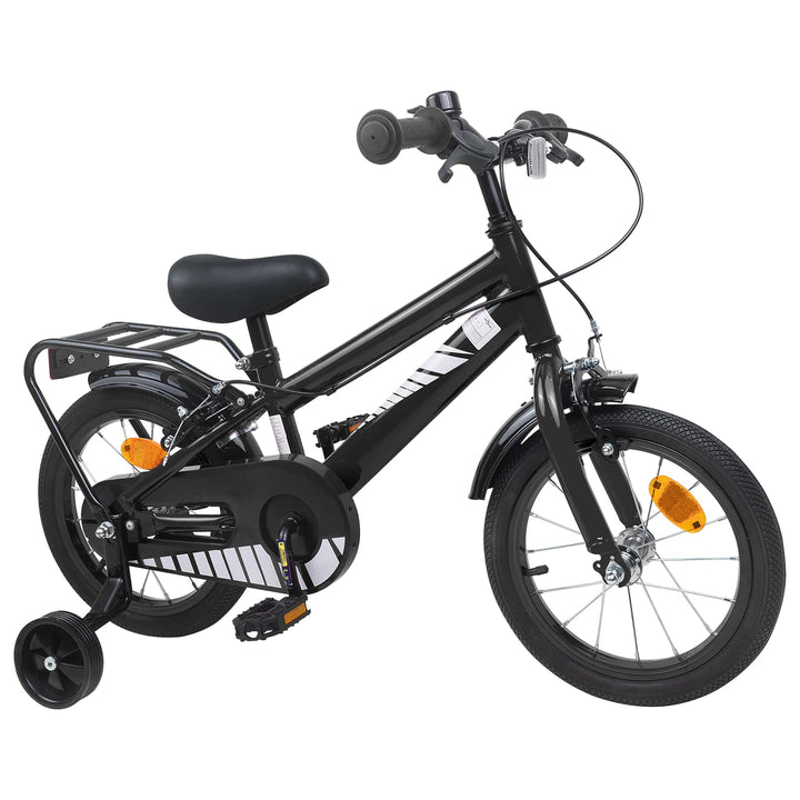 Børnecykel 14 tommer anbefalet til 3-5 år gammel Sort