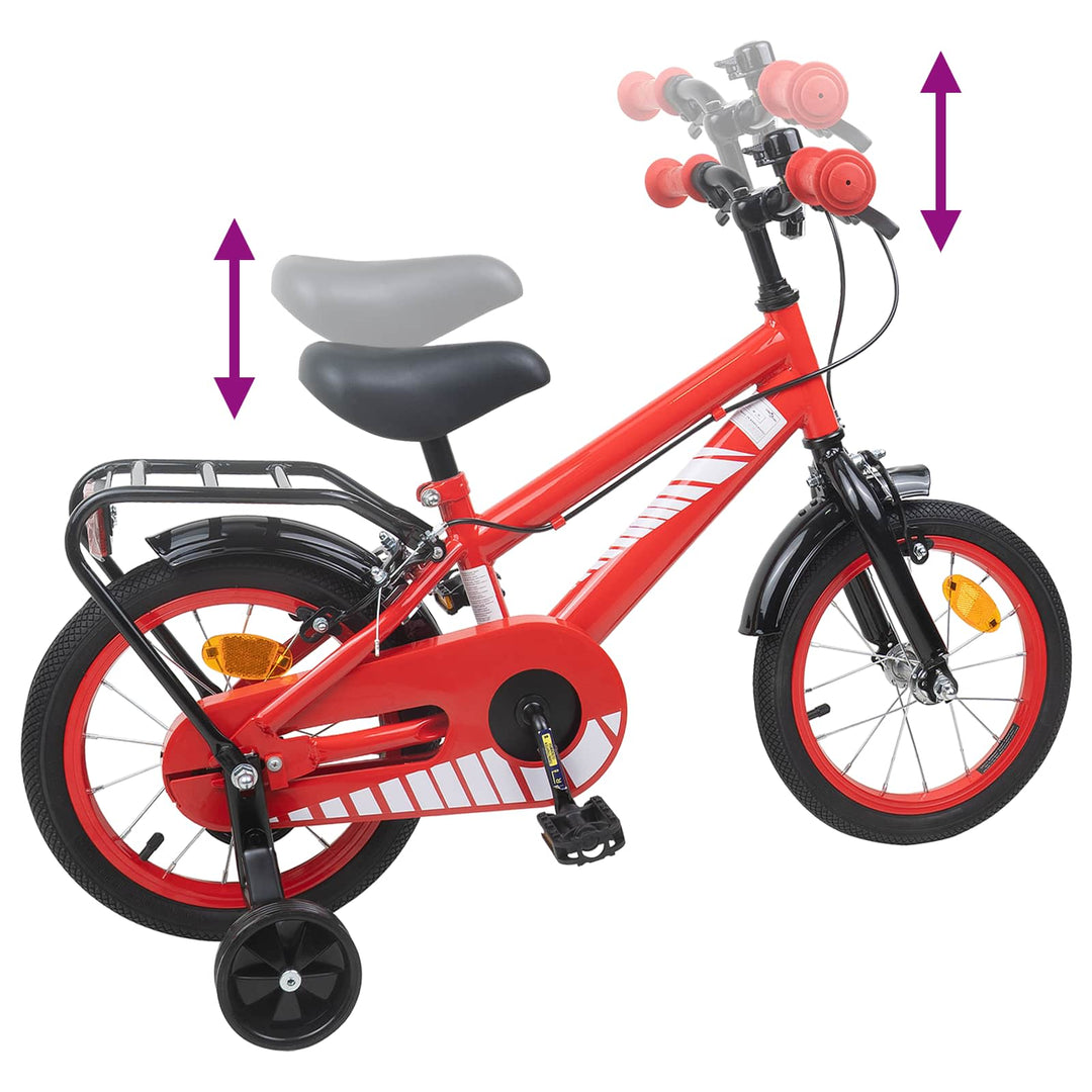 Børnecykel 12 tommer til 2-4 år gamle Rød
