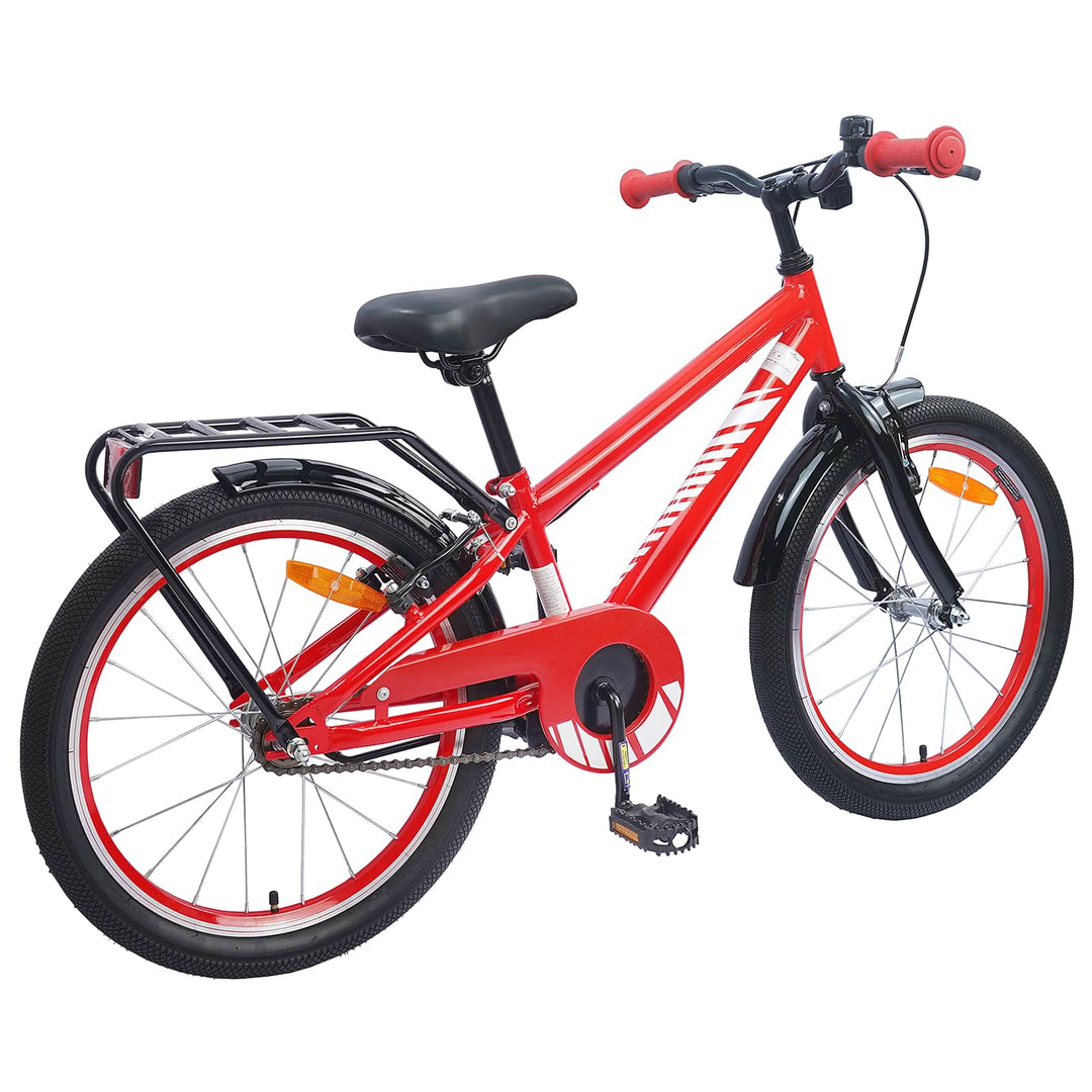 Børnecykel 18 tommer til 5-7 år gammel Rød