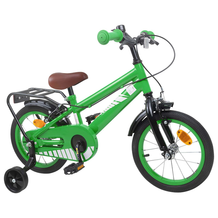 Børnecykel 16 tommer til 4-6 år gamle Grøn
