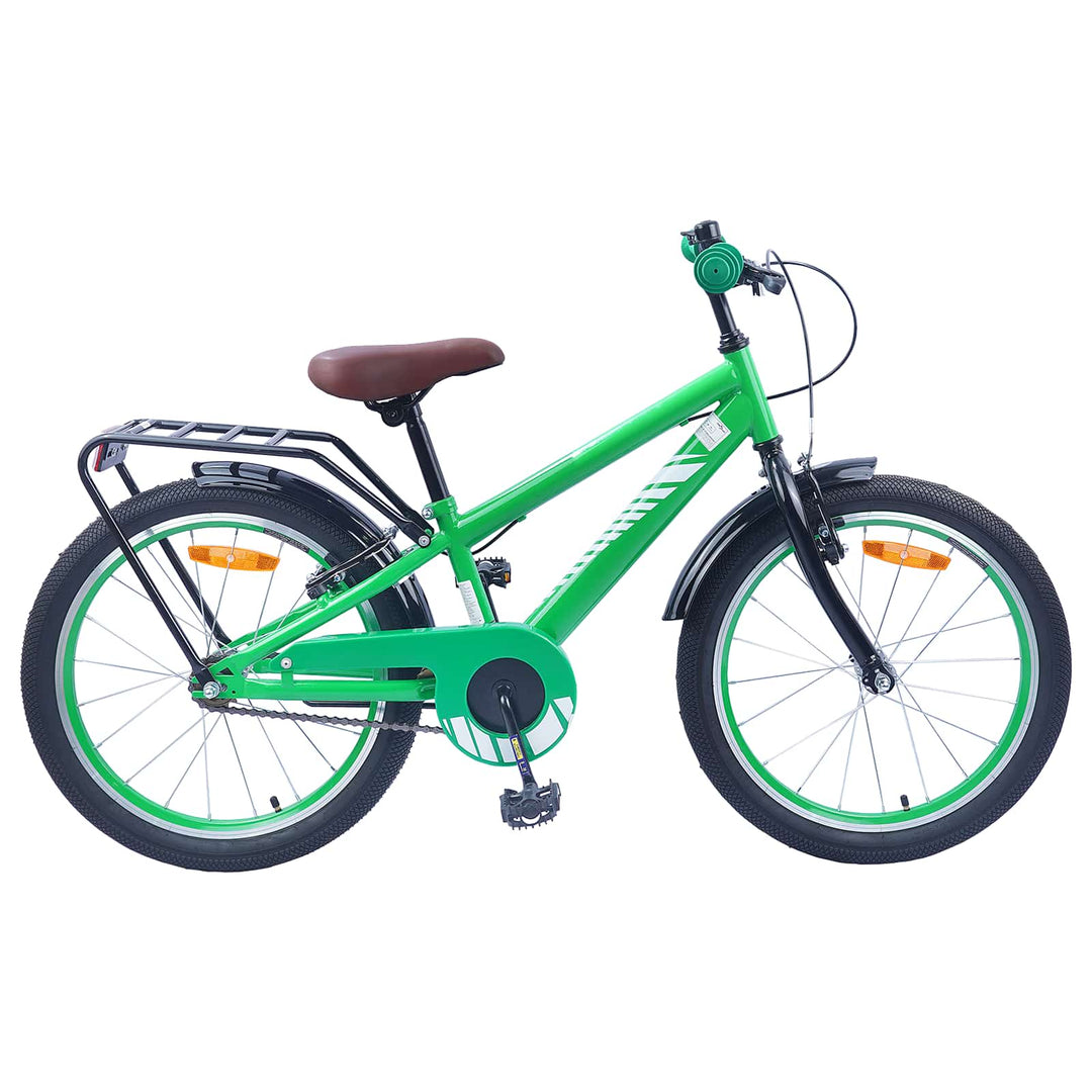 Børnecykel 20 tommer til børn i alderen 6-11 år Grøn