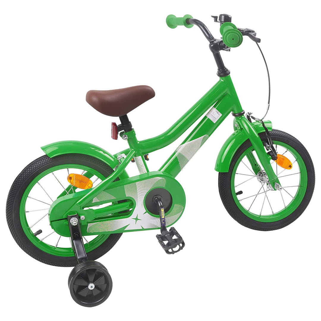 Børnecykel 16 tommer til 4-6 år gamle Grøn