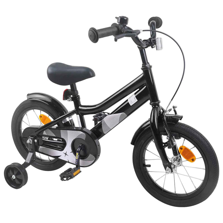 Børnecykel 14 tommer anbefalet til 3-5 år gammel Sort