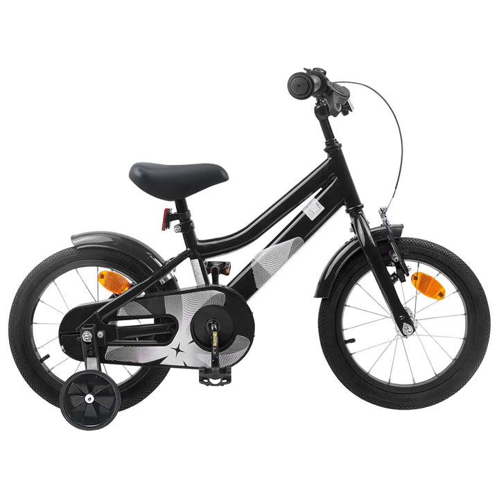 Børnecykel 14 tommer anbefalet til 3-5 år gammel Sort