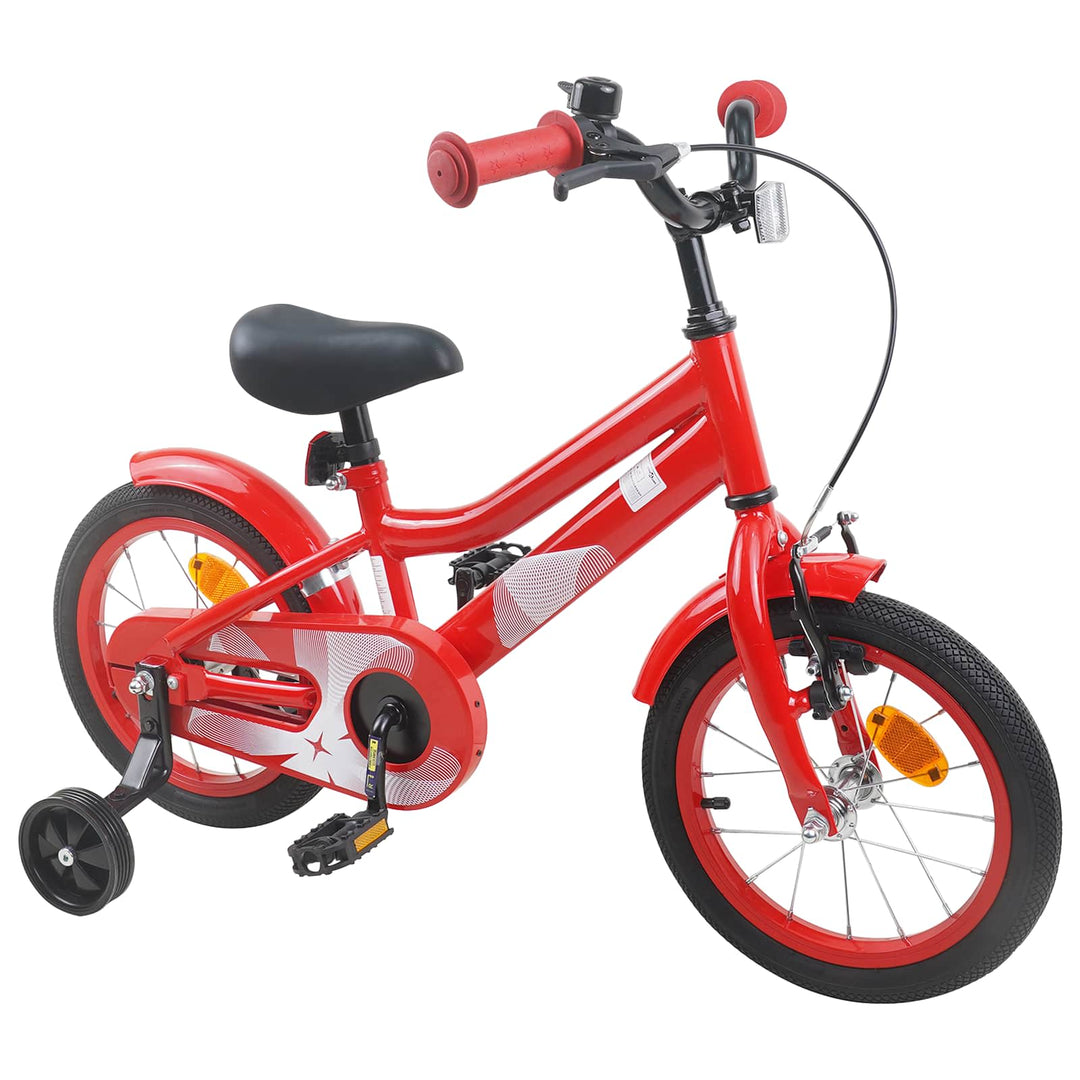 Børnecykel 16 tommer til 4-6 år gamle Rød