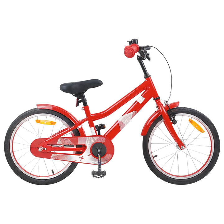 Børnecykel 18 tommer til 5-7 år gammel Rød