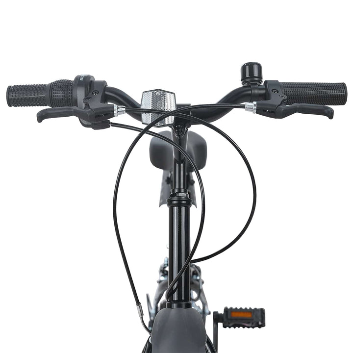 Børnecykel 20 tommer 6-Speed til børn i alderen 6-11 år Sort