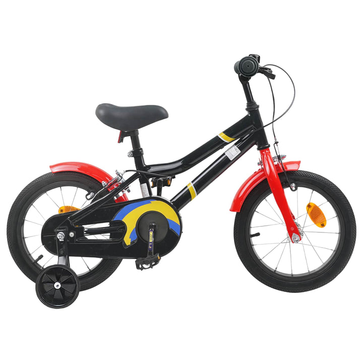 Børnecykel 12 tommer til 2-4 år gamle Sort rød