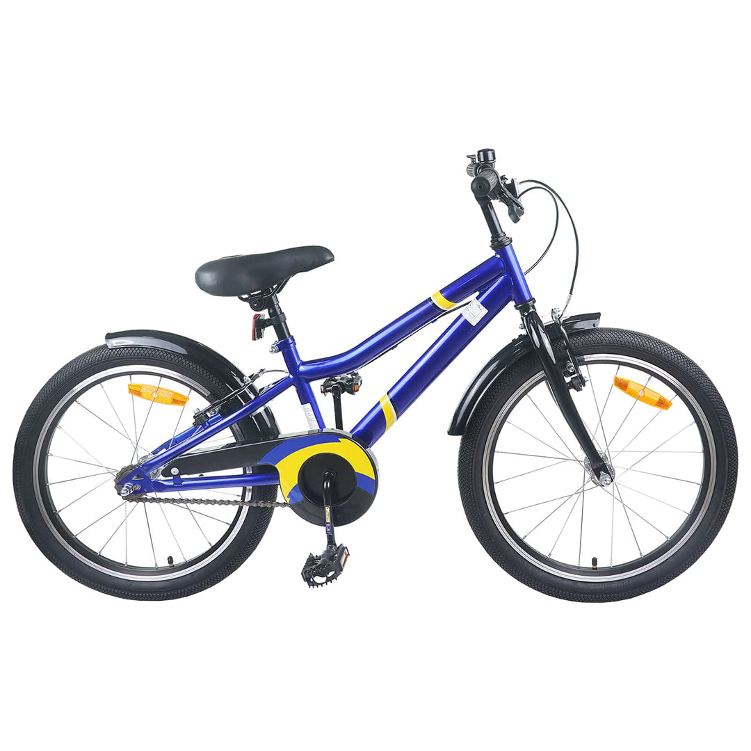 Børnecykel 22 tommer til 7-12 år gammel Blå Sort