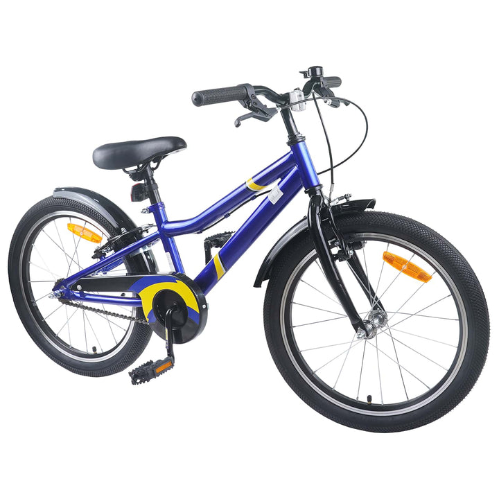 Børnecykel 24 tommer til 8-12 år Blå Sort