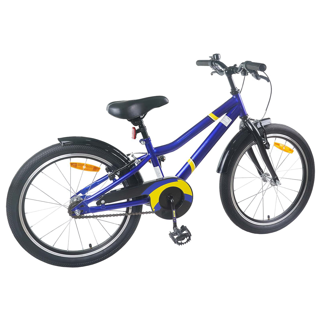 Børnecykel 24 tommer til 8-12 år Blå Sort