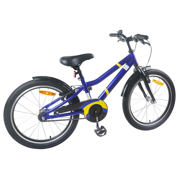 Børnecykel 24 tommer til 8-12 år Blå Sort