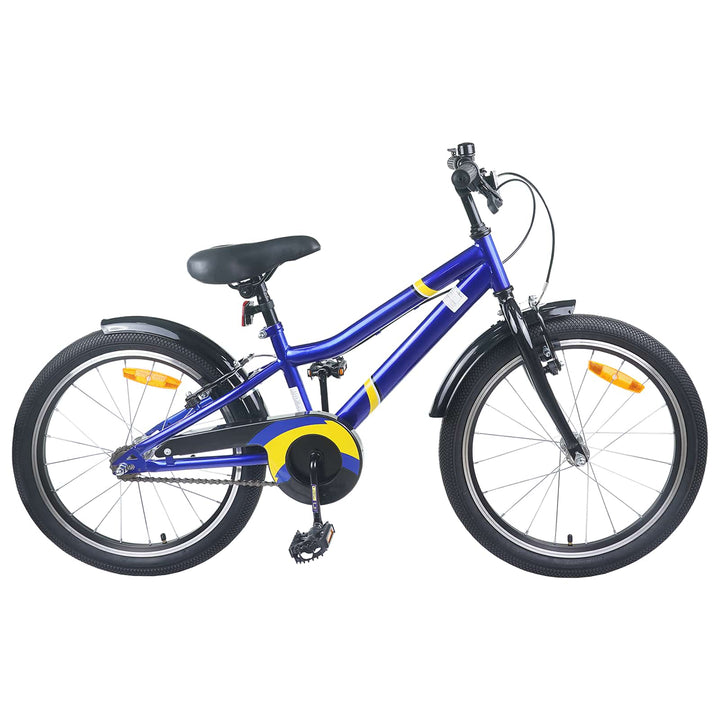 Børnecykel 24 tommer til 8-12 år Blå Sort
