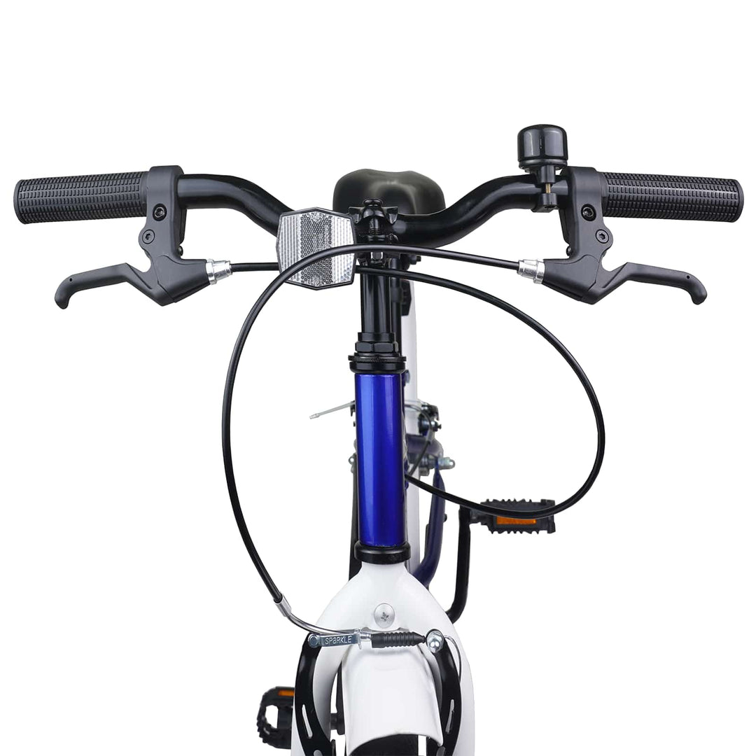 Børnecykel 20 tommer til børn i alderen 6-11 år Blå hvid