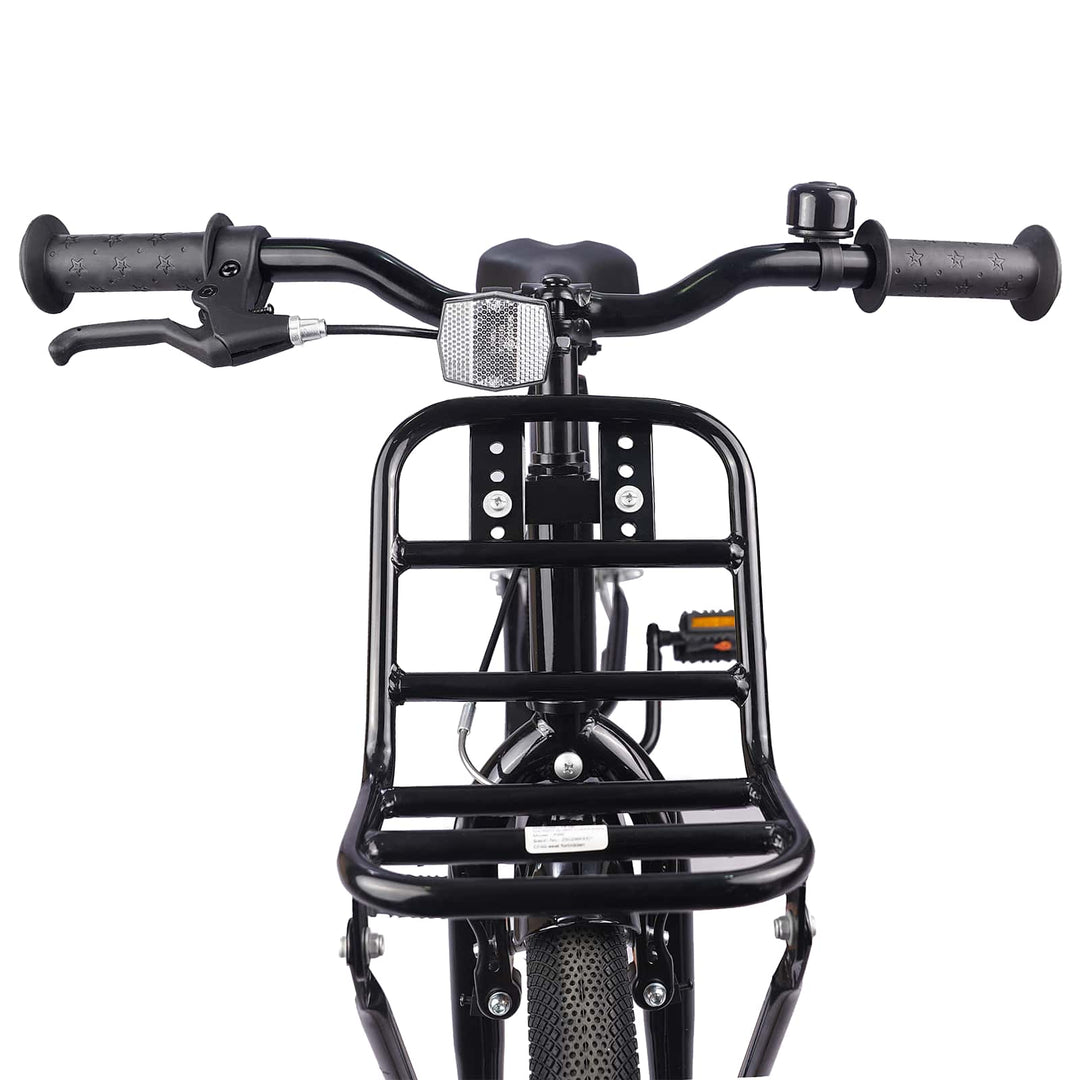 Børnecykel 20 tommer til børn i alderen 6-11 år Orange Sort