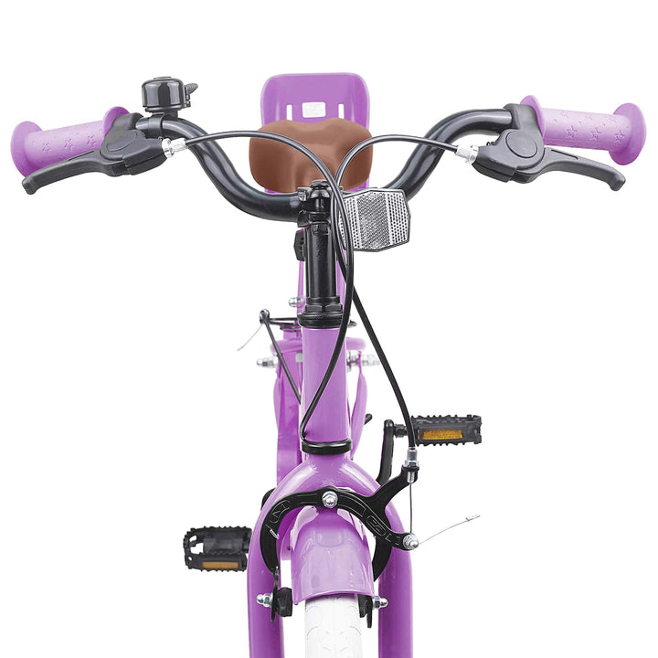 Børnecykel 18 tommer til 5-7 år gammel Lilla