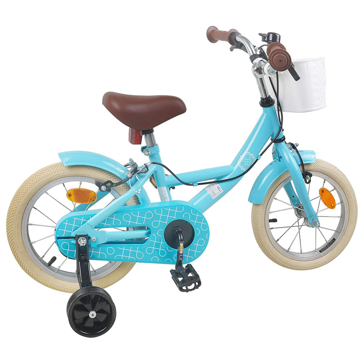 Børnecykel 14 tommer anbefalet til 3-5 år gammel Lyseblå
