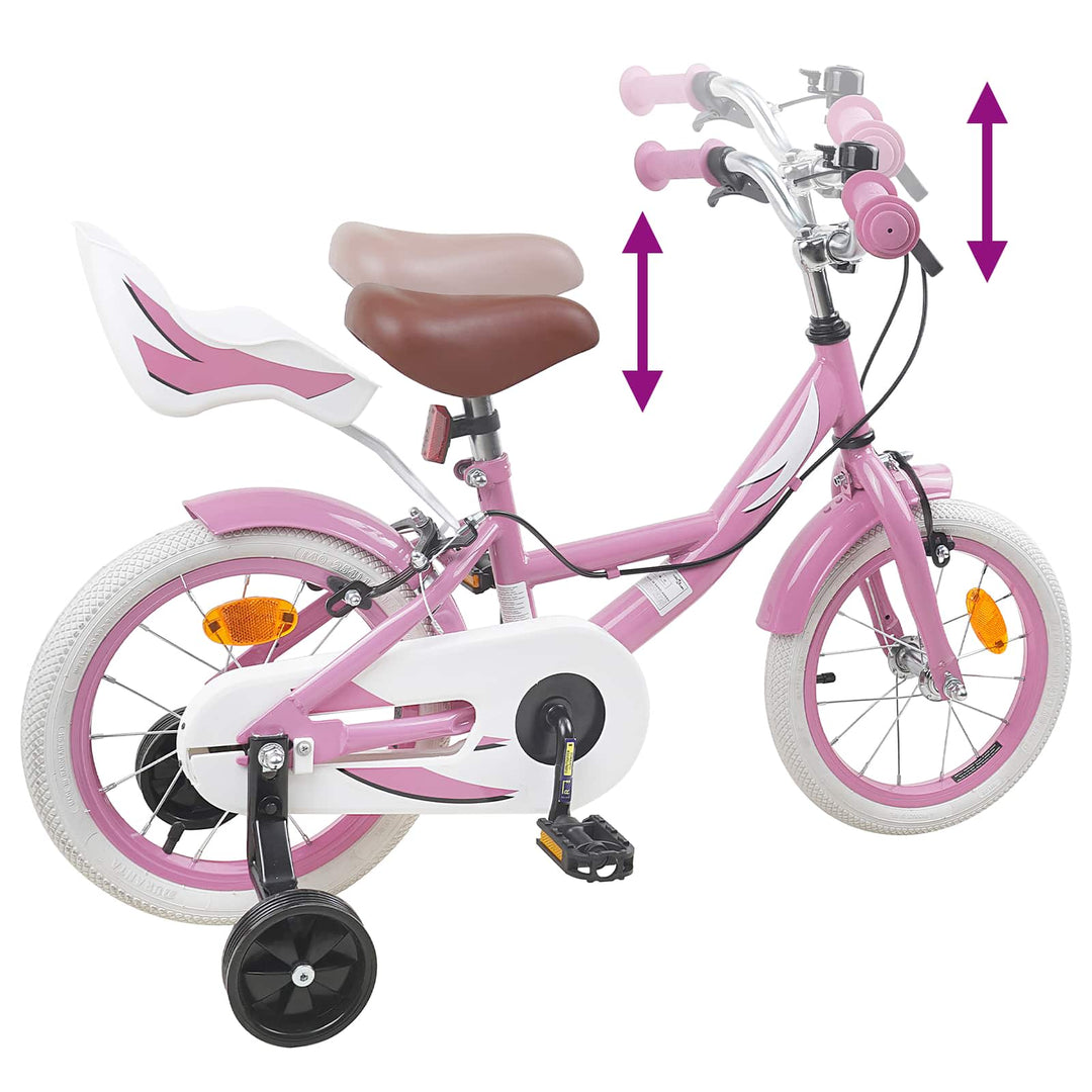 Børnecykel 12 tommer til 2-4 år gamle Lys pink