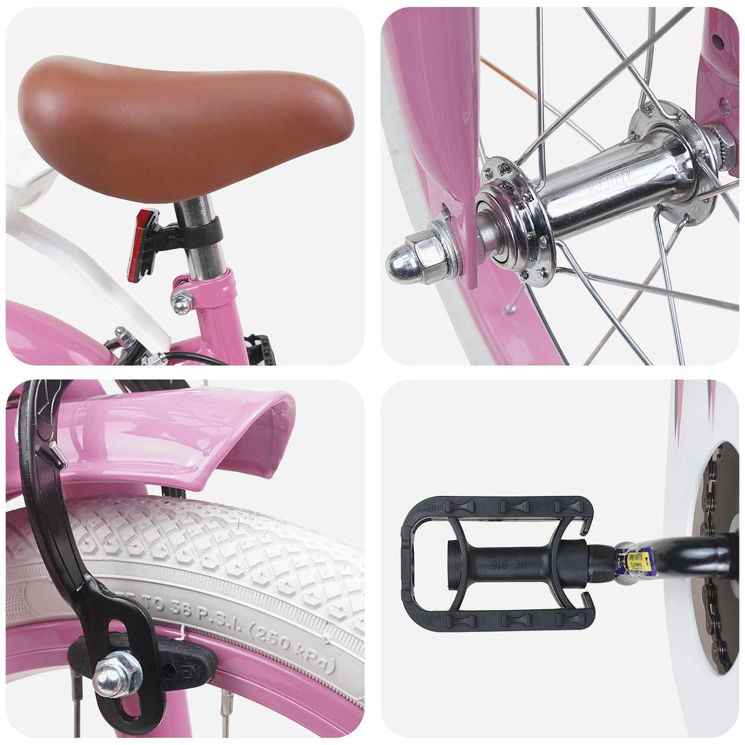 Børnecykel 14 tommer anbefalet til 3-5 år gammel Lys pink
