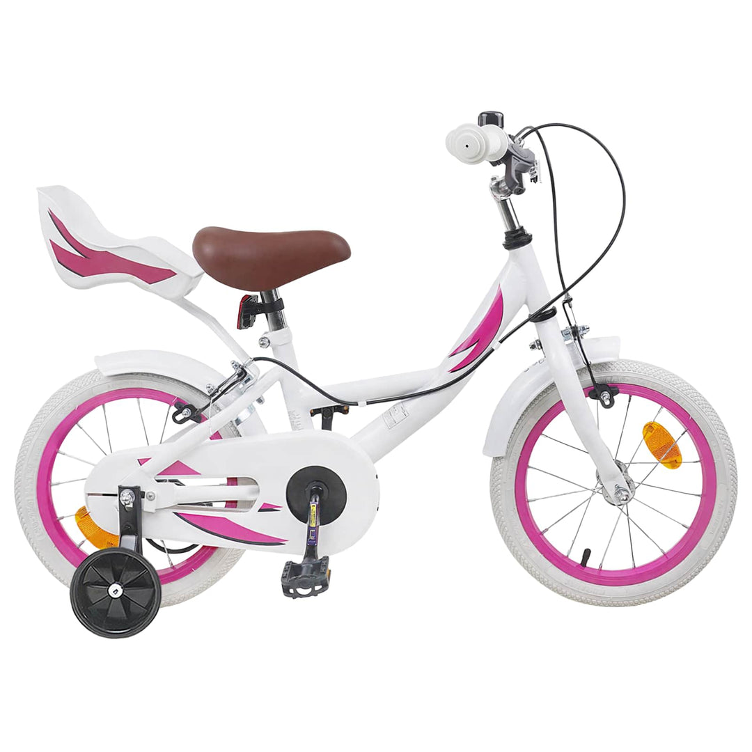 Børnecykel 16 tommer til 4-6 år gamle Hvid
