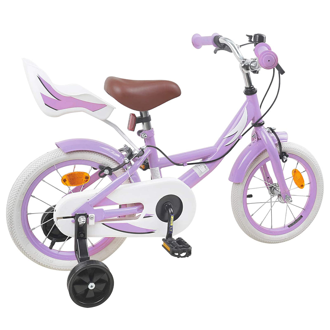 Børnecykel 14 tommer anbefalet til 3-5 år gammel Lilla